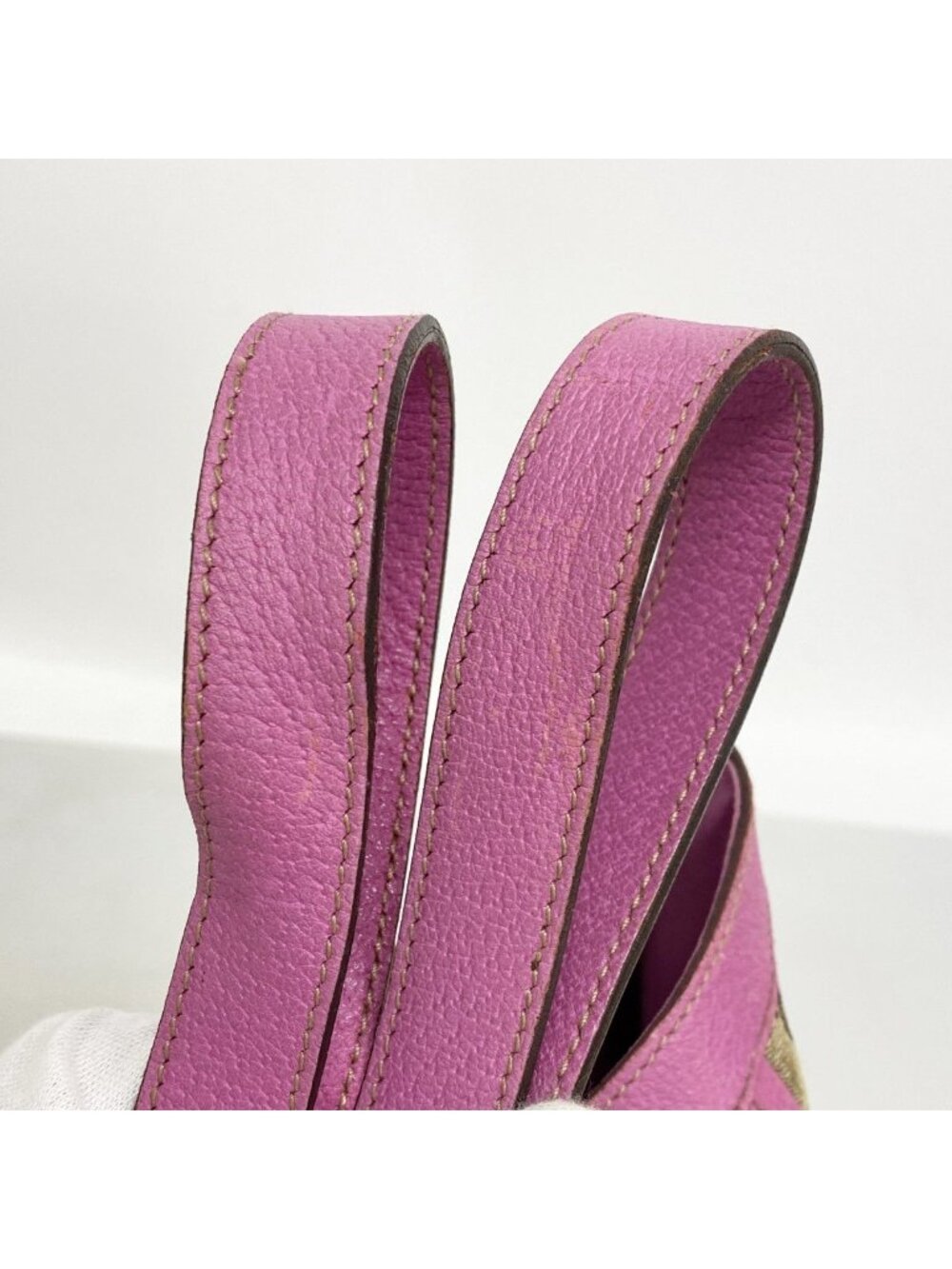 Gucci Tote GG Canvas Abbey Brown Purple Champagne Gold - Picture 9 of 10